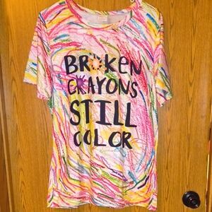 Multicolor Graphic Short Sleeve Tee